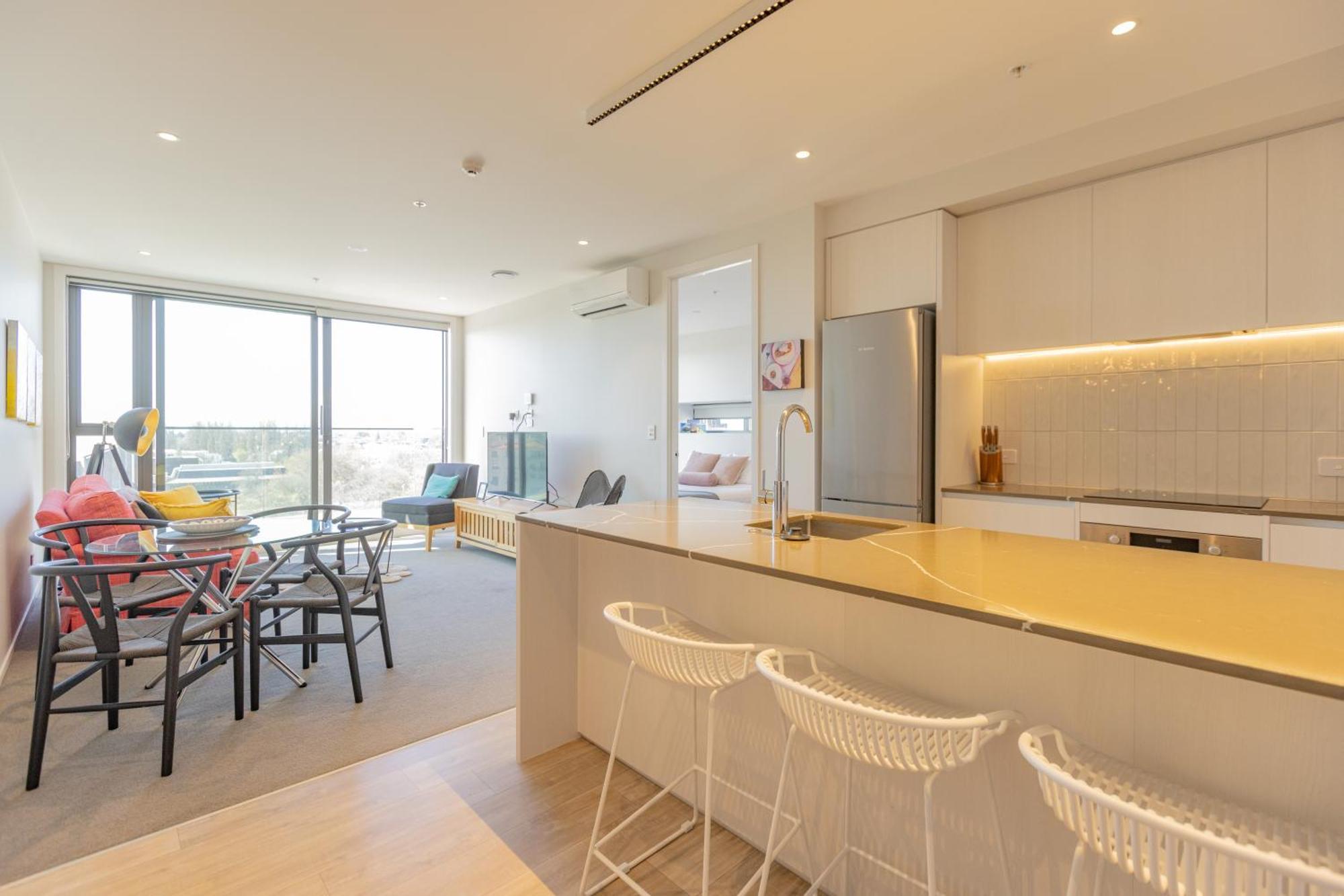 Luxury 2 Bedroom Cbd Apartment With Free Parking Крайстчёрч Экстерьер фото